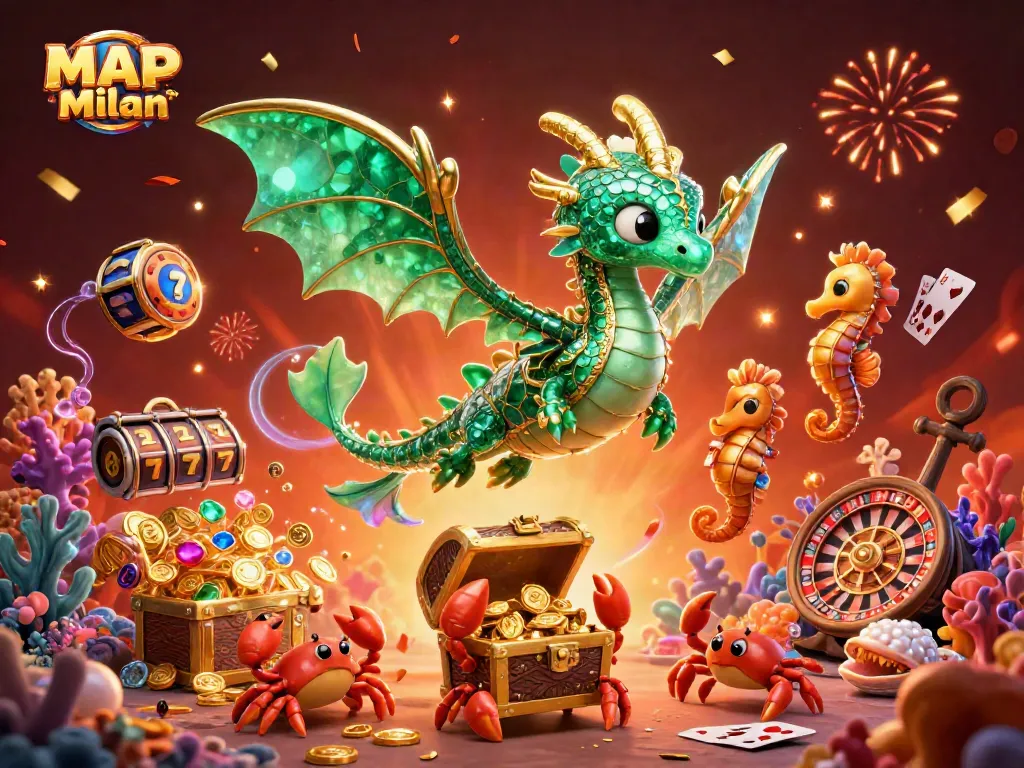 Win big with MAP Escort Milan; vibrant illustration showcasing casino excitement and adventure.