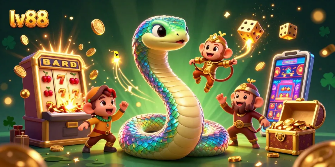 Play exciting lv88 games with vibrant visuals and thrilling jackpot experiences illustrated in 3D.