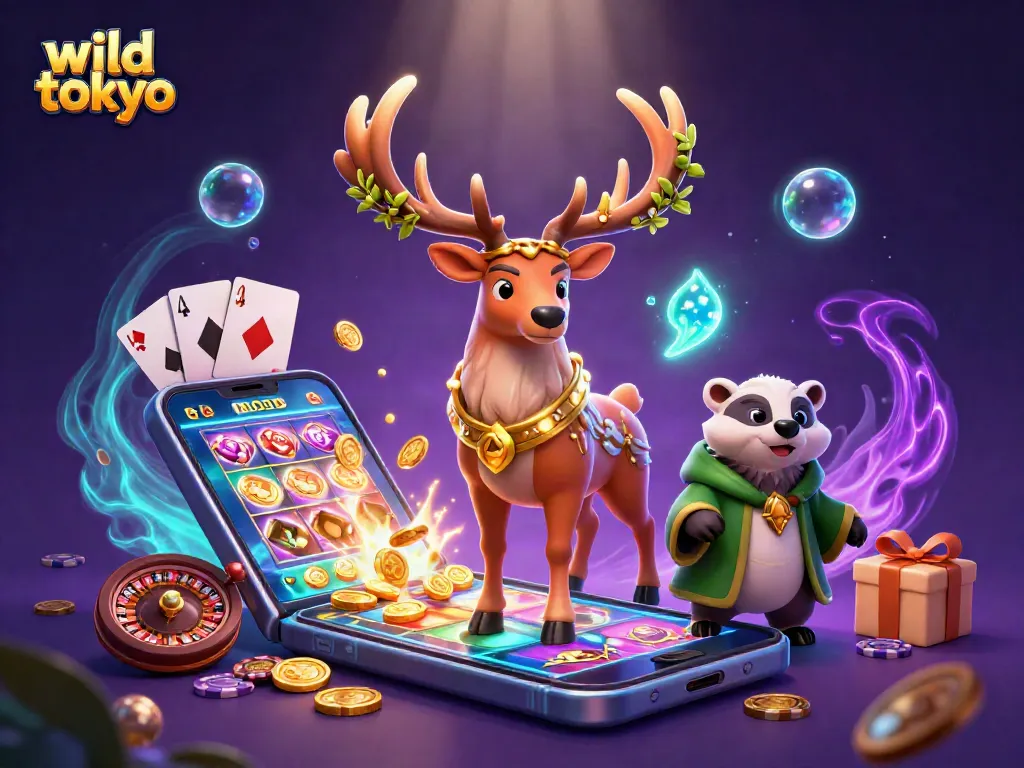 Experience thrilling wins at Wild Tokyo Casino with vibrant 3D gaming elements and enchanting characters.