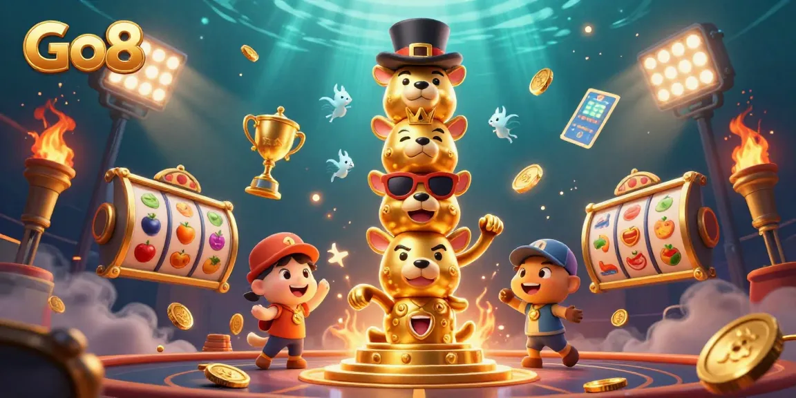 Go8 offers an enchanting casino experience with vibrant characters and dynamic game elements.