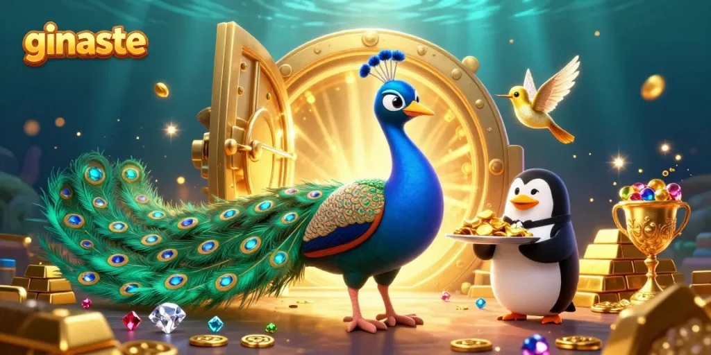 Experience thrilling games at ginaste with vibrant characters and dynamic casino elements.